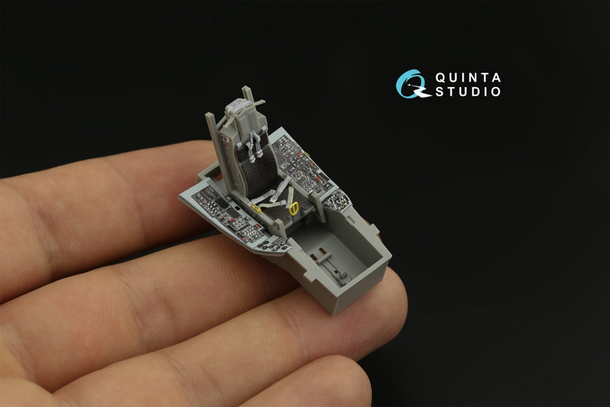 Quinta Studio QD48400 F-16C block 25 3D-Printed &amp;amp; coloured Interior on decal paper (Kinetic 2022 tool) 1/48 – immagine 3