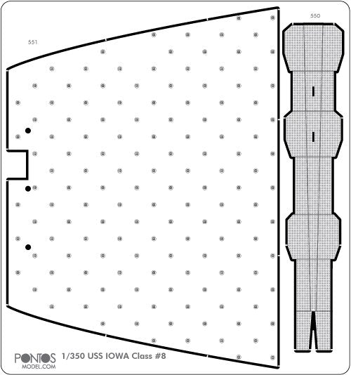 Pontos 35010F1 USS BB-64 Wisconsin 1991 Detail Up Set 1/350 – immagine 12