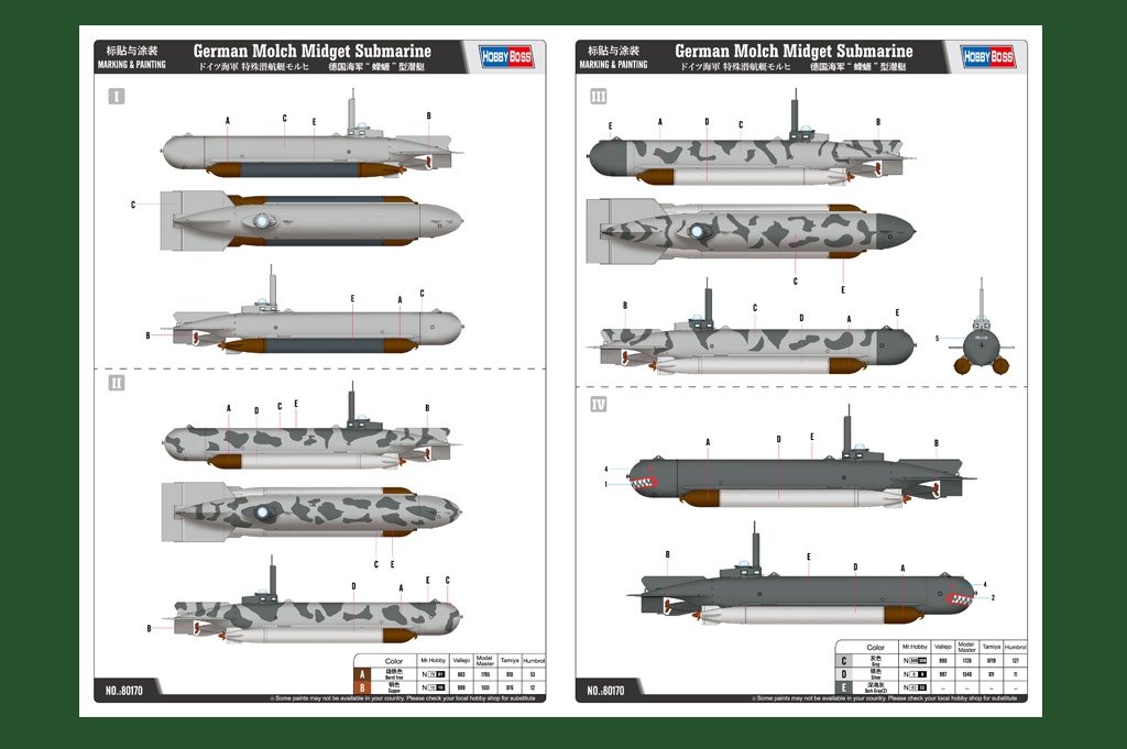 Hobby Boss 80170 Sous-marin de poche allemand Molch 1/35 – image 5