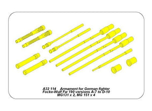 Aber A32114 Armament for German fighter Fw-190 A7-D10 1/32 – zdjęcie 2