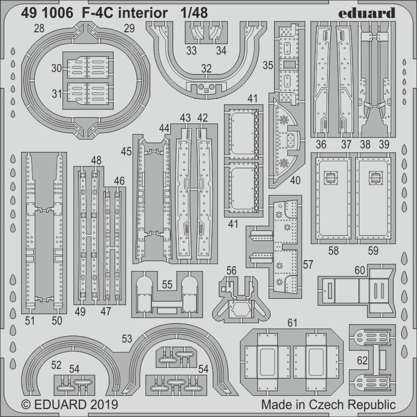 Eduard 491006 F-4C interior ACADEMY 1/48 – immagine 2