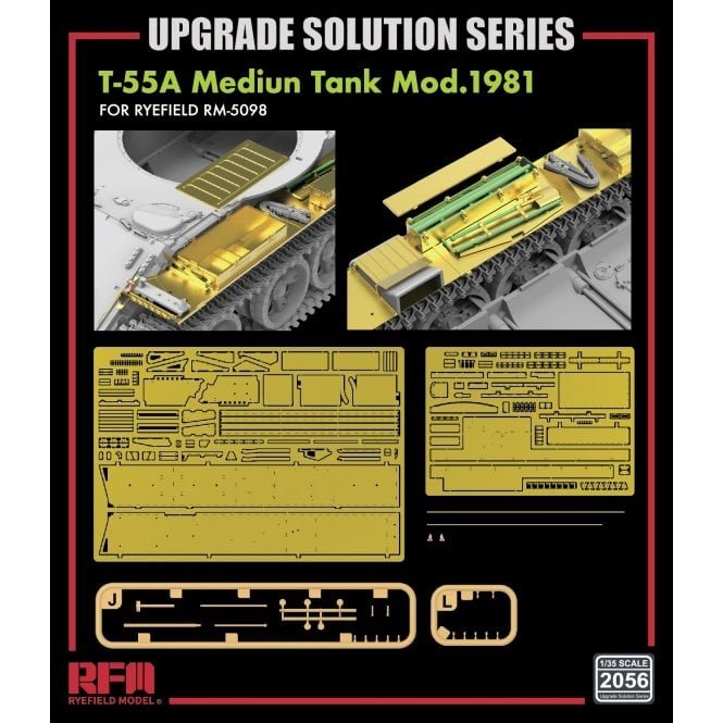 Rye Field Model 2056 T-55A Medium Tank Mod.1981 for RFM5098 - Upgrade Solution 1/35 – immagine 2