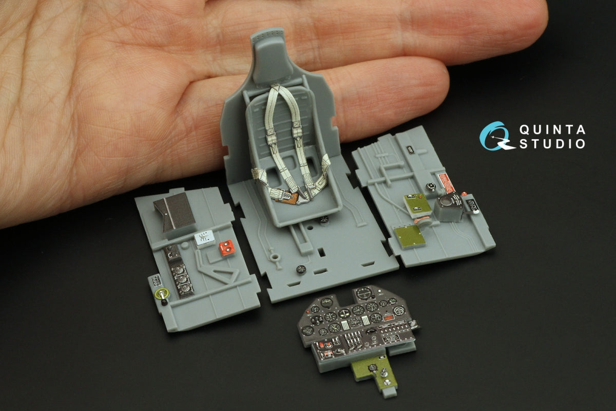 Quinta Studio QD32214 P-40M WarHawk 3D-Printed coloured Interior on decal paper (Trumpeter) 1/32 – zdjęcie 10