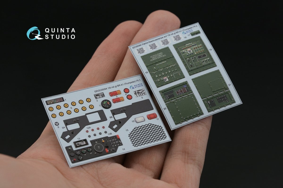 Quinta Studio QD35094 Patriot Abschussrampe auf 15t mil gl BR A1 3D-Printed &amp;amp; coloured Interior on decal paper (Trumpeter) 1/35 – Bild 6