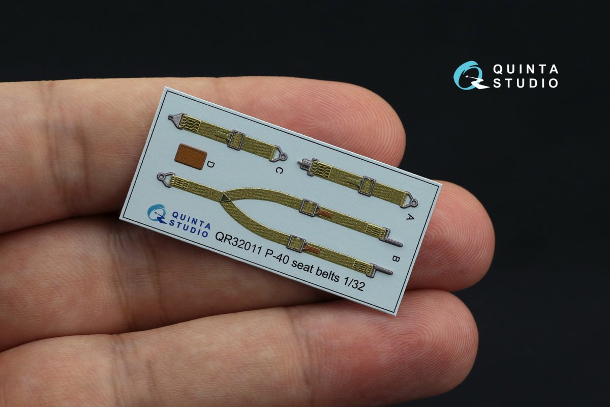 Quinta Studio QD32132 P-40B 3D-Printed &amp;amp; coloured Interior on decal paper (GWH) 1/32 – imagen 4