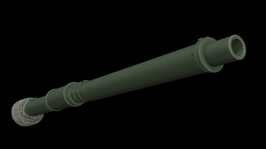 Panzer Art GB35-157 M68 Gun barrel with thermal sleeve for M60A3 and CM-11 “Brave Tiger” 1/35 – immagine 2