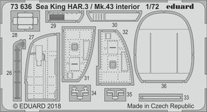 Eduard 73636 Sea King HAR.3 / Mk.43 interior AIRFIX 1/72 – immagine 2