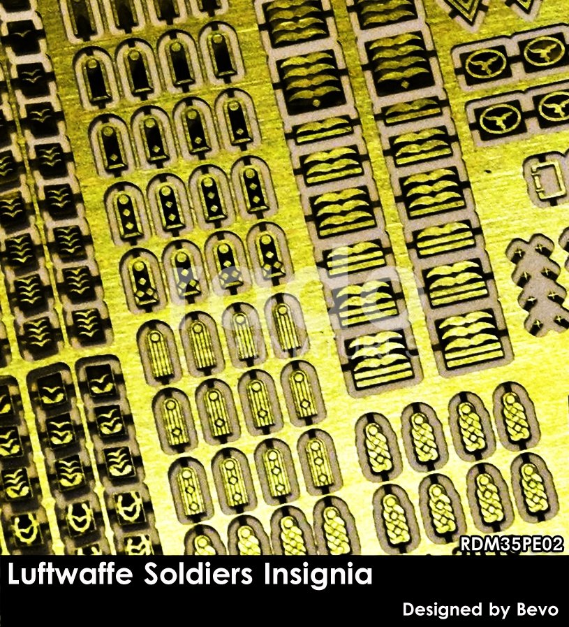 Insignes de soldats de la Luftwaffe RADO Miniatures RDM35PE02, échelle 1/35