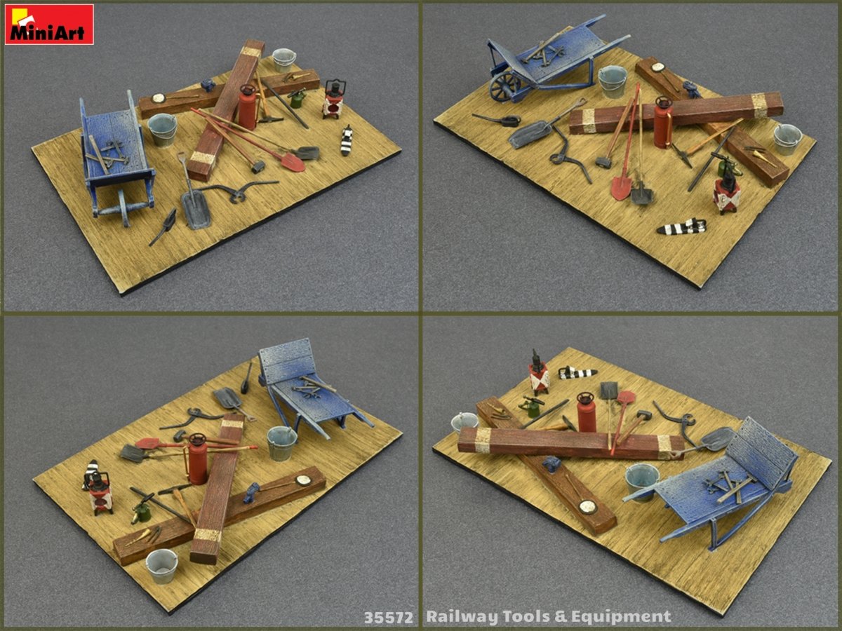 MiniArt 35572 RAILWAY TOOLS &amp;amp; EQUIPMENT 1/35 – immagine 2