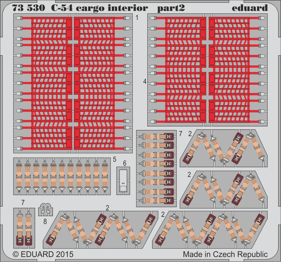 Eduard 73530 C-54 cargo interior 1/72 REVELL – imagen 2