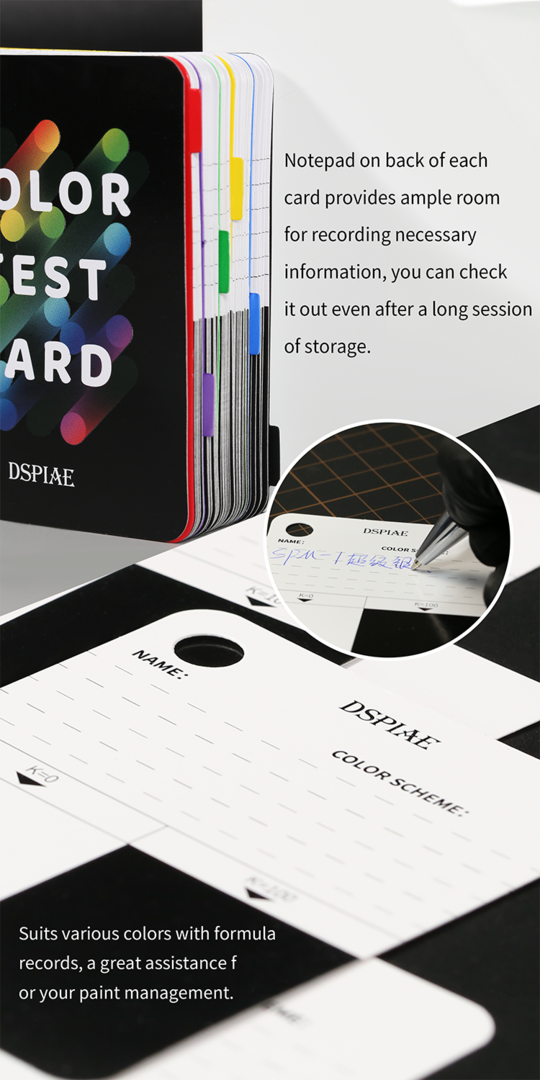 DSPIAE CC-01 Color Test Card Keychain Model Tool – immagine 4