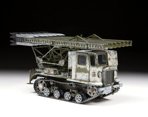 Zvezda 3700 Soviet artillery tractor with BM-13 Katyusha STZ-5 1/35 – immagine 2