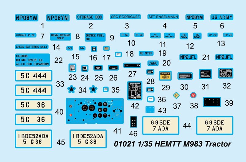 Trumpeter 01021 HEMTT M983 Tracto – immagine 2