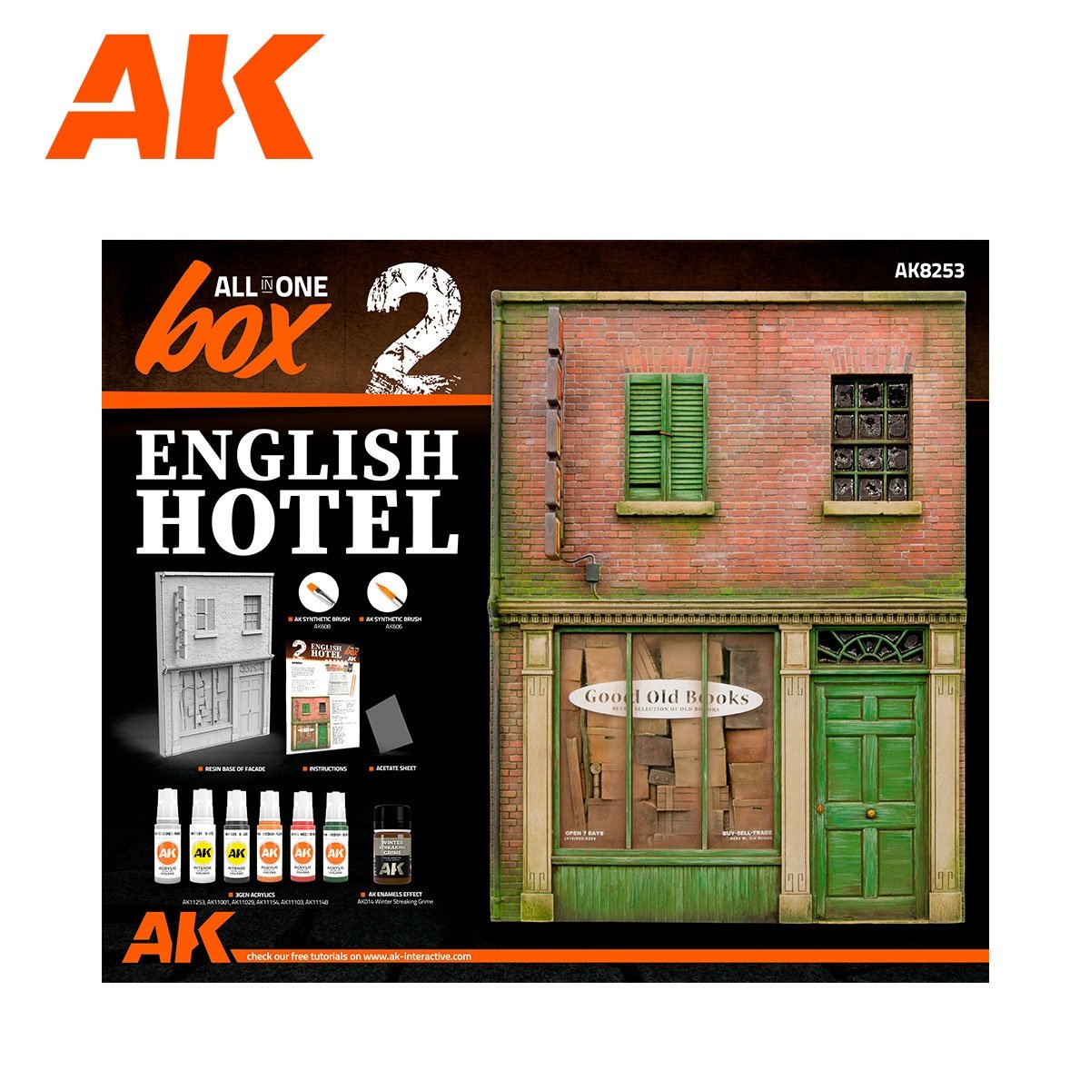 AK Interactive AK8253 Coffret tout-en-un - Boîte 2 – Hôtel anglais