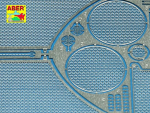 Aber 35G12 Grilles for german tank Sd.Kfz. 182 King Tiger (Porsche Turret) 1/35 – imagen 3