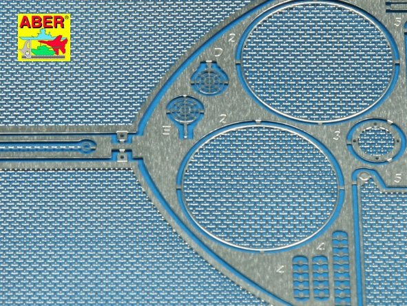 Aber 35G12 Grilles for german tank Sd.Kfz. 182 King Tiger (Porsche Turret) 1/35 – imagen 3