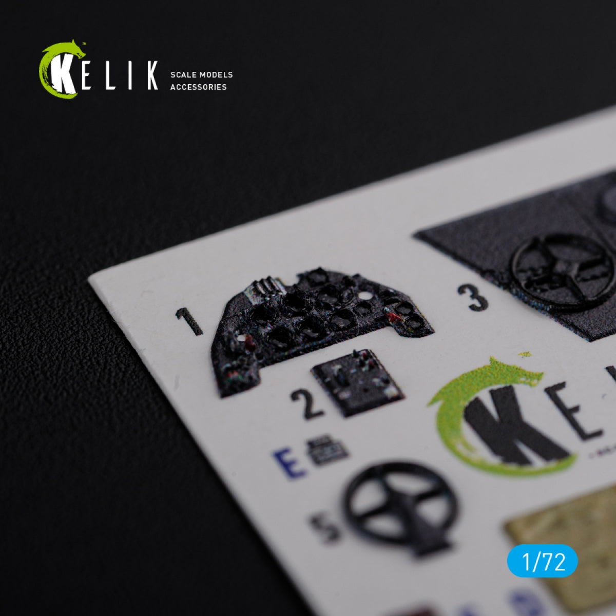 KELIK K72123 BF109-F2/F4 interior 3D decals for Fine Molds kit 1/72 – immagine 2