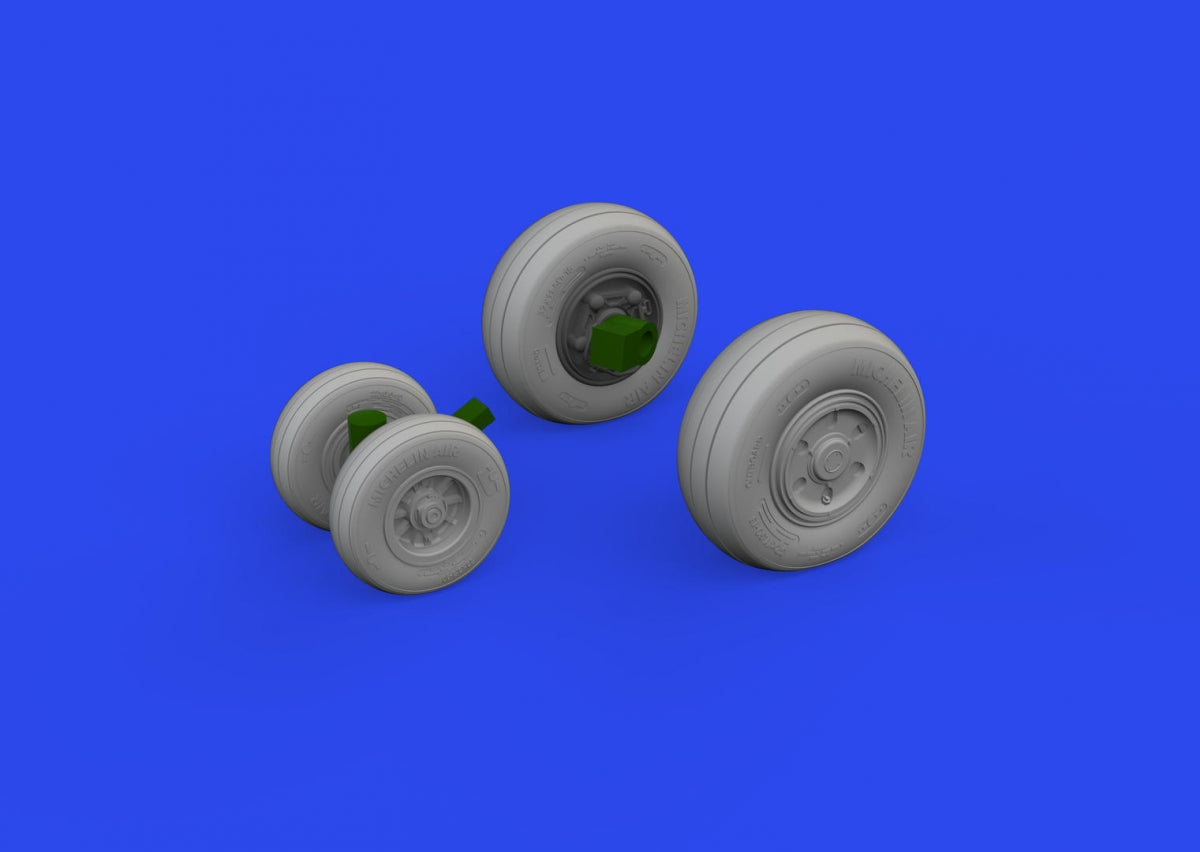 Eduard 648932 F/ A-18E/ F wheels Hasegawa 1/48 – immagine 4