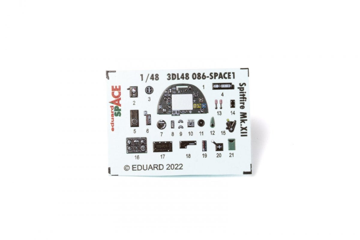 Eduard 3DL48086 Spitfire Mk. XII SPACE AIRFIX 1/48 – imagen 2