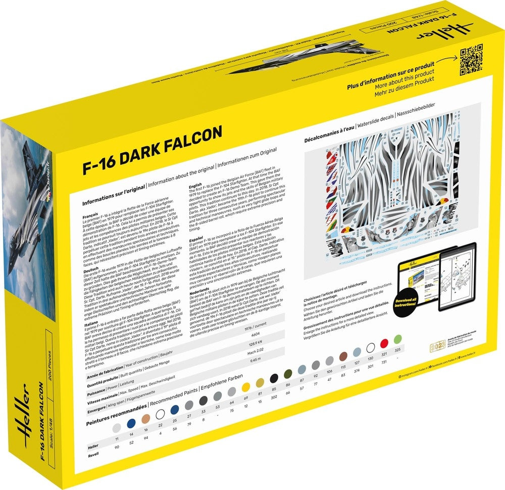 Heller 30411 F-16 Dark Falcon 1/48 – immagine 2