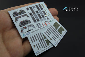 Quinta Studio QD32081 F-5F 3D-Printed coloured Interior on decal paper (for KittyHawk kit) 1/32 – Bild 2