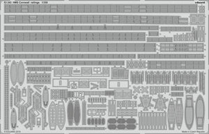 Eduard 53243 Rambardes du HMS Cornwall 1/350 TRUMPETER