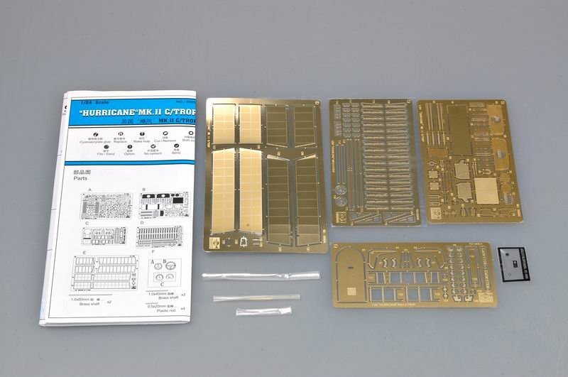 Trumpeter 06604 Hawker Hurricane IIC Photo Etherd Part set 1/24 – immagine 2