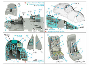 Quinta Studio QD48356 Mi-24D 3D-Printed &amp;amp; coloured Interior on decal paper (Trumpeter) 1/48 – immagine 2