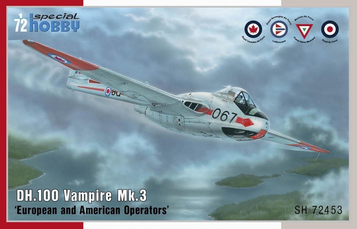 Special Hobby 72453 DH.100 Vampire Mk.3 ’European and American Operators’ 1/72