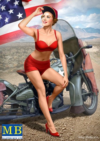 Master Box 24001 Marylin Pin-up series, Kit No. 1. 1/24