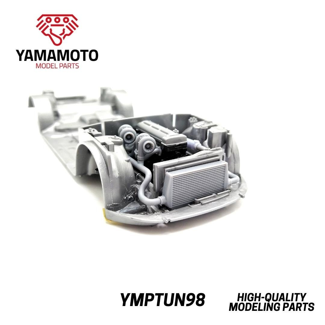 Yamamoto YMPTUN98 2JZ Twin Turbo Kit for Tamiya 24123 1/24 – immagine 5