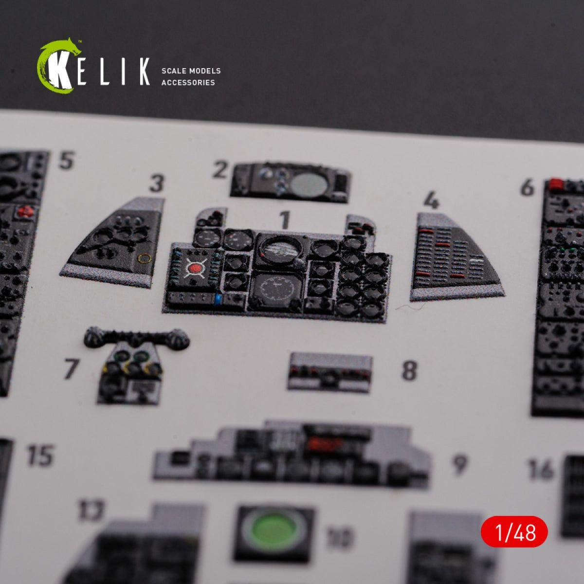 KELIK K48089 F-4J &amp;quot;Phantom II&amp;quot; interior 3D decals for Academy kit 1/48 – image 6
