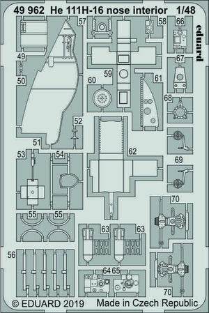Eduard 49962 He 111H-16 nose interior 1/48 ICM – Bild 2