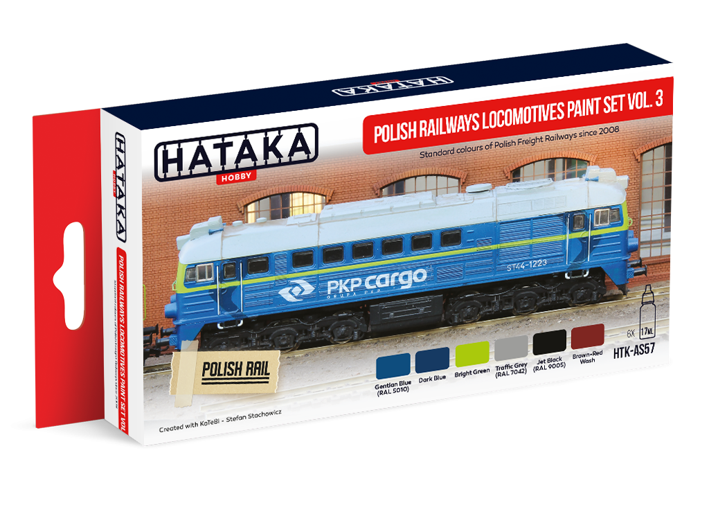 Hataka HTK-AS57 Polish Railways locomotives paint set vol. 3 – Bild 2