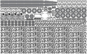 Pontos 37025FB IJN Musashi 1944 Detail up set Advanced Coal Black deck 1/350 – zdjęcie 17