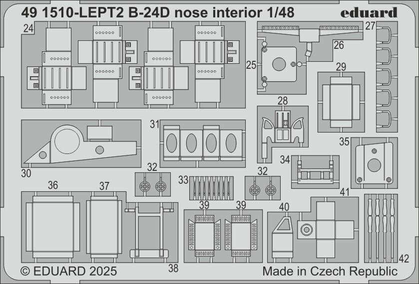 Eduard 491510 B-24D nose interior HOBBY BOSS 1/48 – image 2