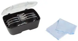 Lightcraft LC1766 Pro LED Headband Magnifier Kit / Czołowe szkło powiększające, z Bi-Plate, 5 soczewek, powiększenie 1x 3x 3.5x 6x – immagine 2