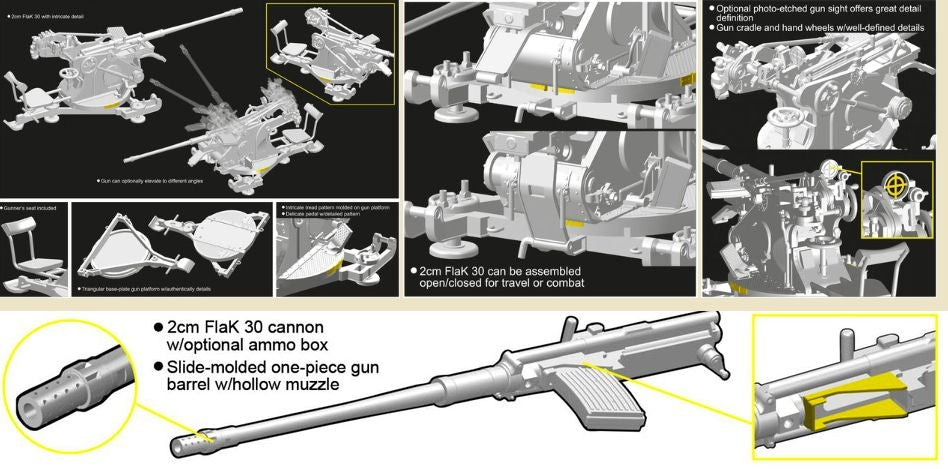 Das Werk DW35040 Flak 30 2cm 1/35 – imagen 2