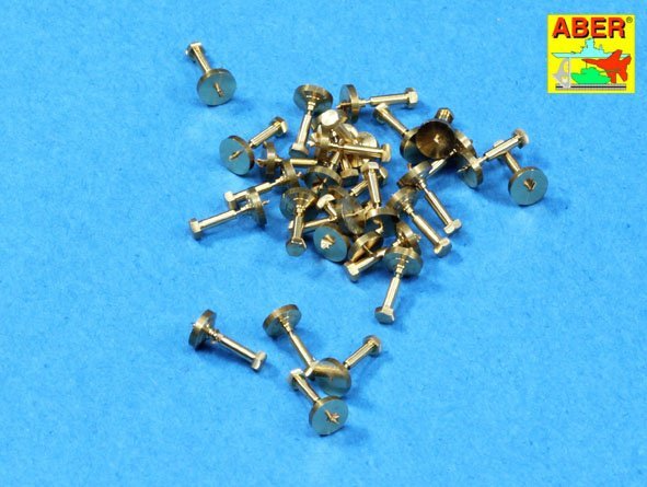 Aber 16103 Turned imitation of Hexagonal bolts 1,55mm x 30pcs. 1/16 – immagine 3