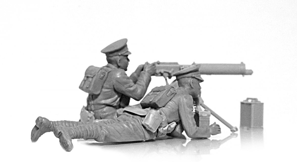 ICM 35713 WWI British Vickers MG Crew (Vickers MG &amp;amp; 2 figures) 1/35 – Bild 3