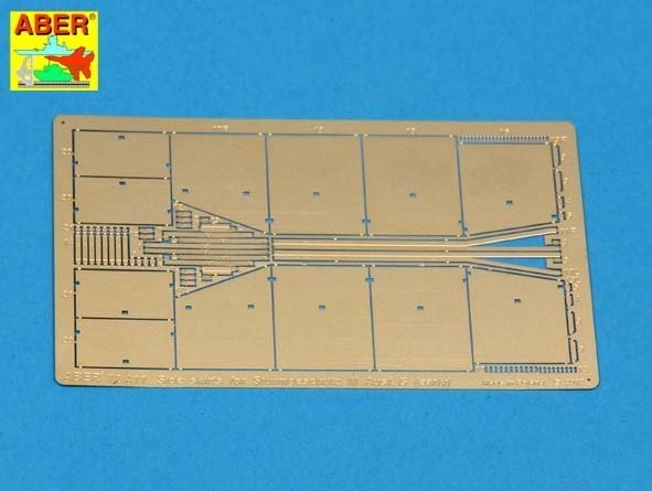 Aber 72A11 Side skirts for Sturmgeschutz III (Early model) 1/72