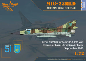 Clear Prop! CP72042 MiG-23MLD The last Ukrainian Flogger-К EXPERT KIT 1/72 – immagine 6