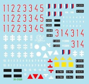 Star Decals 35-C1325 Axis Tank Mix # 7. Czechoslovak and Slovak tanks in WW2. Skoda LT vz. 35, Praga LT 38, PzKpfw 38(t), PzKpfw II Ausf A-C, PzKpfw III Ausf N 1/35 – imagen 2