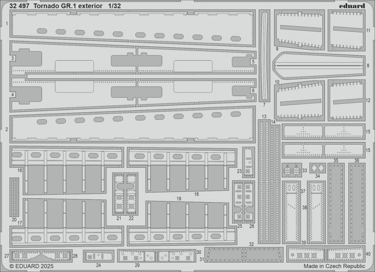 Eduard 32497 Tornado GR.1 exterior for ITALERI 1/32