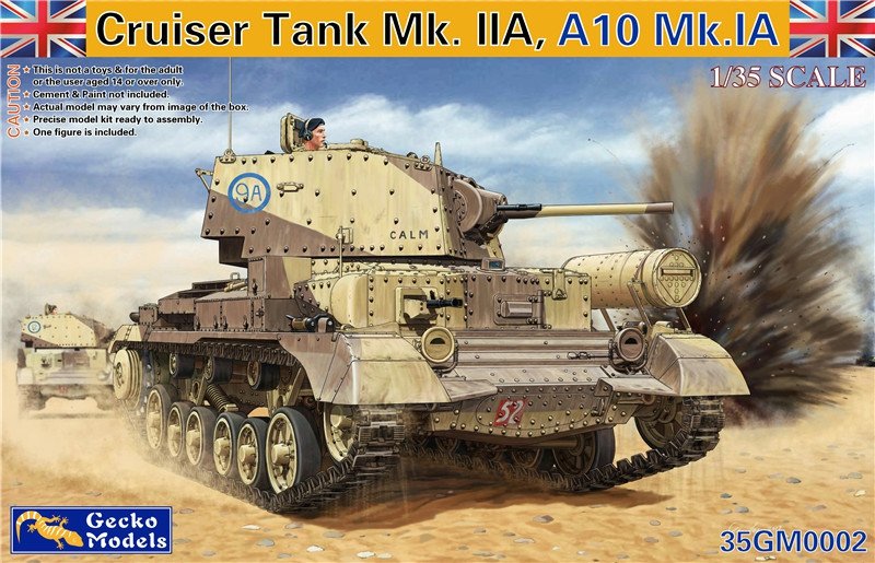 Gecko Models 35GM0002 CRUISER TANK MK.II A,A10 MK.IA WITH INTERIOR 1/35