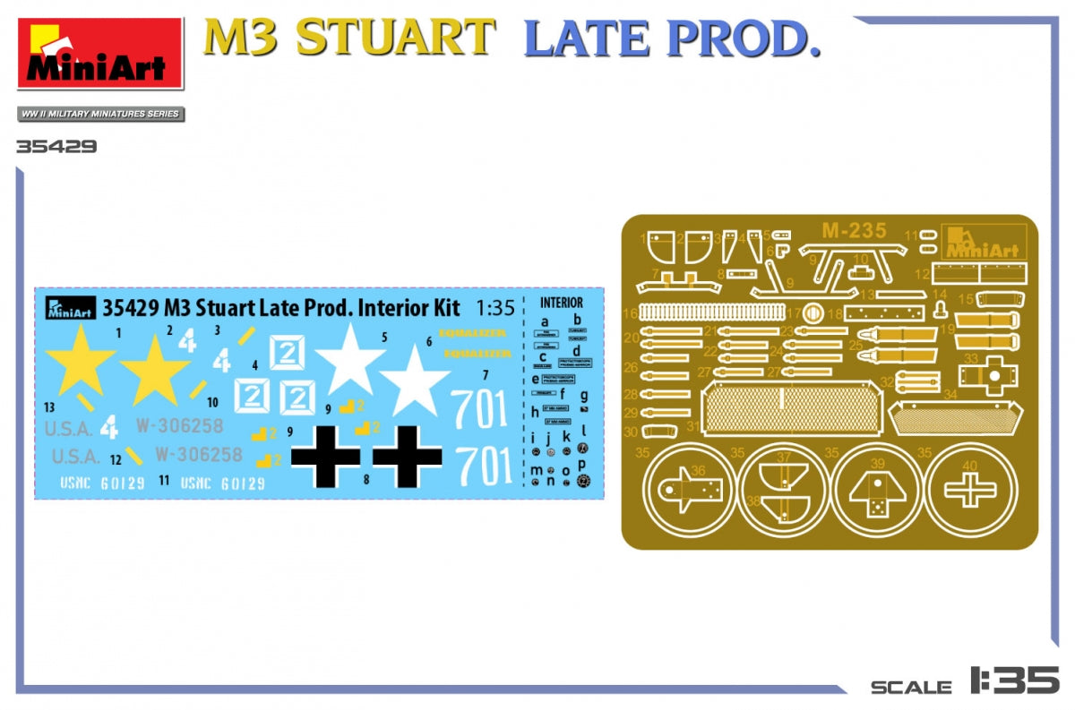 MiniArt 35429 M3 STUART LATE PROD. INTERIOR KIT 1/35 – zdjęcie 10