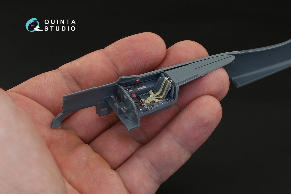 Quinta Studio QD48128 Fw 190 A-8/A-9 (R11) 3D-Printed &amp;amp; coloured Interior on decal paper (for Eduard kit) 1/48 – immagine 6