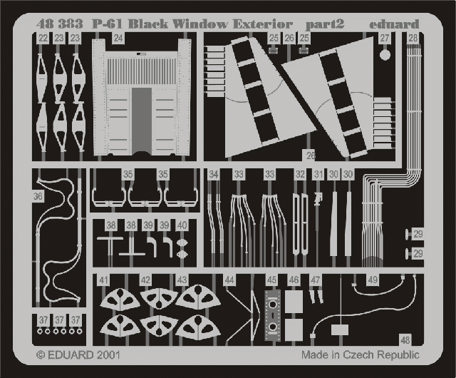 Eduard 48383 P-61 exterior 1/48 (MONOGRAM, REVELL) – Bild 2