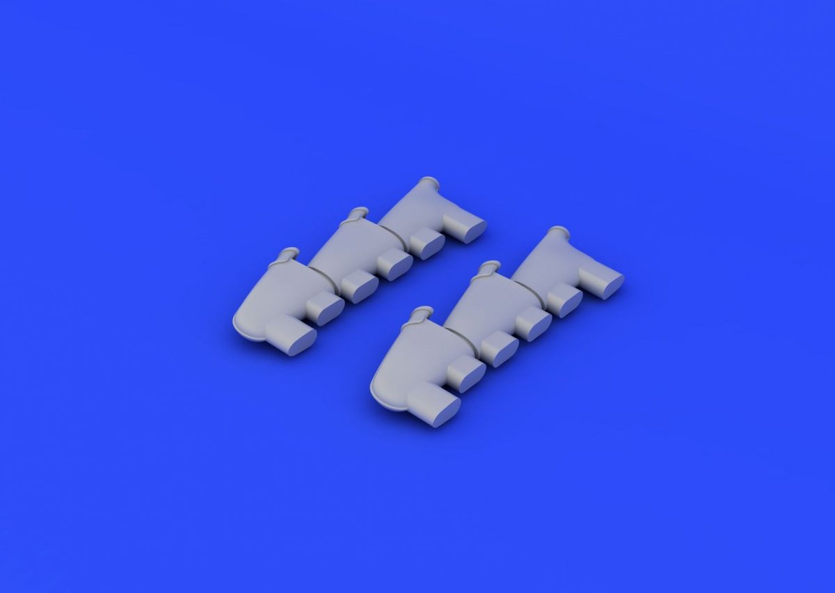 Eduard 648211 Spitfire Mk. I exhaust stacks 1/48 (AIRFIX) – Bild 5