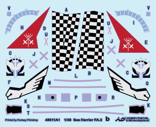 HobbyDecal AL48011V1 Sea Harrier FA.2 1/48 – zdjęcie 3